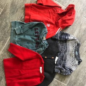 Bundle of 5 baby sweaters size 6-12 months